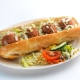 De viersprong stokbroodje filet americain