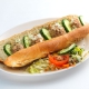 De viersprong stokbroodje tonijnsalade