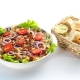 De viersprong maaltijdsalade spek