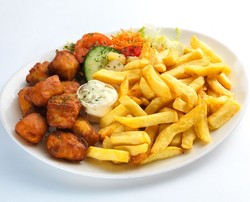 De viersprong menu kibbeling